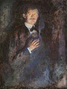 Self Portrait with a Burning Cigarette Edvard Munch